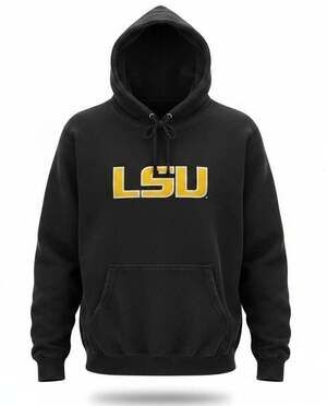 GIII Sports by Carl Banks LSU Tigers Black Pullover Hoodie XXL